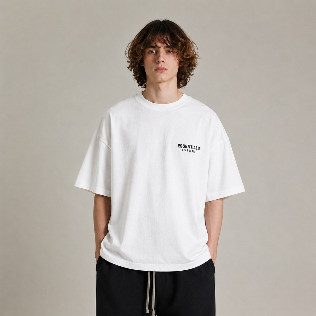 Fear of God Essentials Classic Fit T-Shirt 'Bright White'