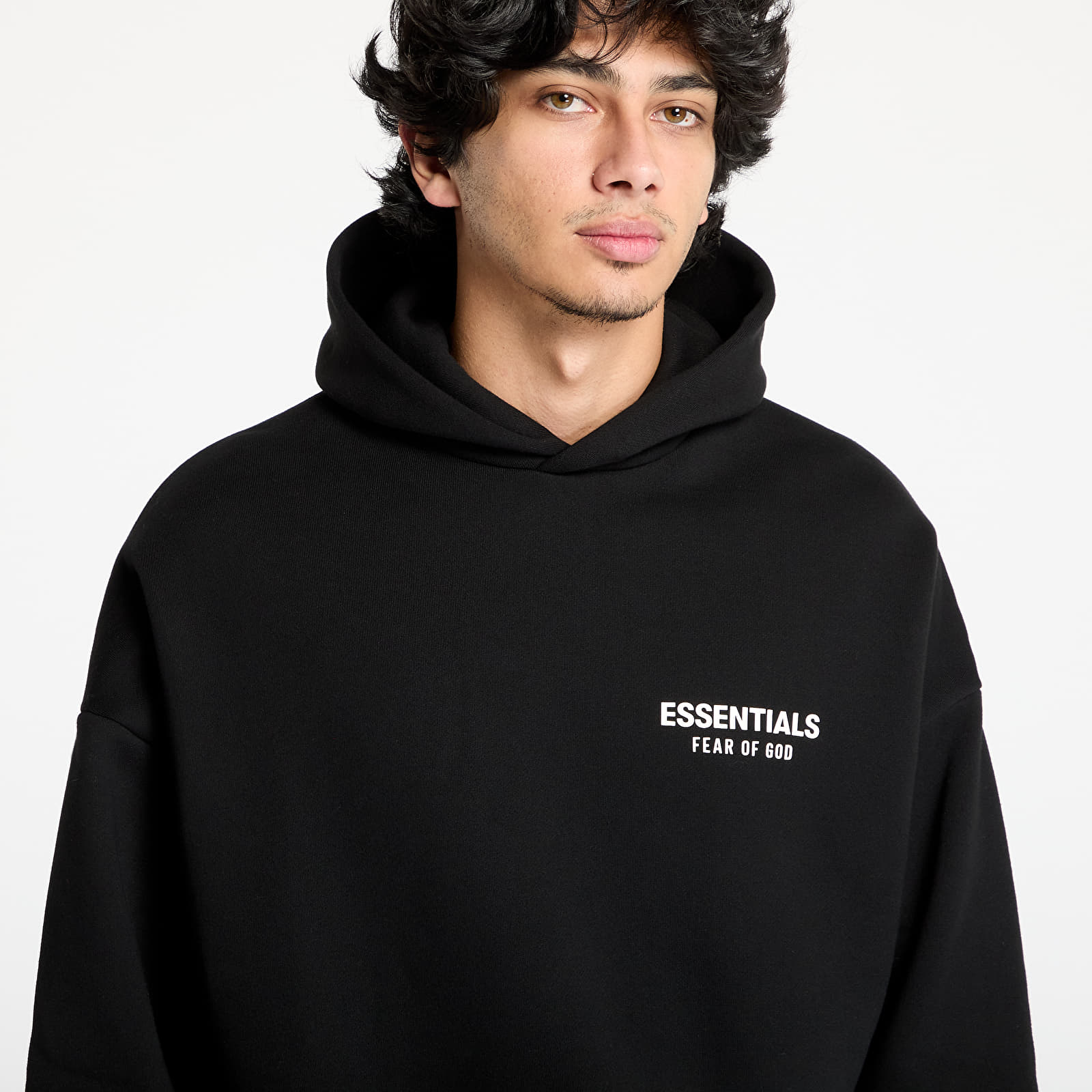 Fear of God Essentials Fleece Hoodie (FW24) Black