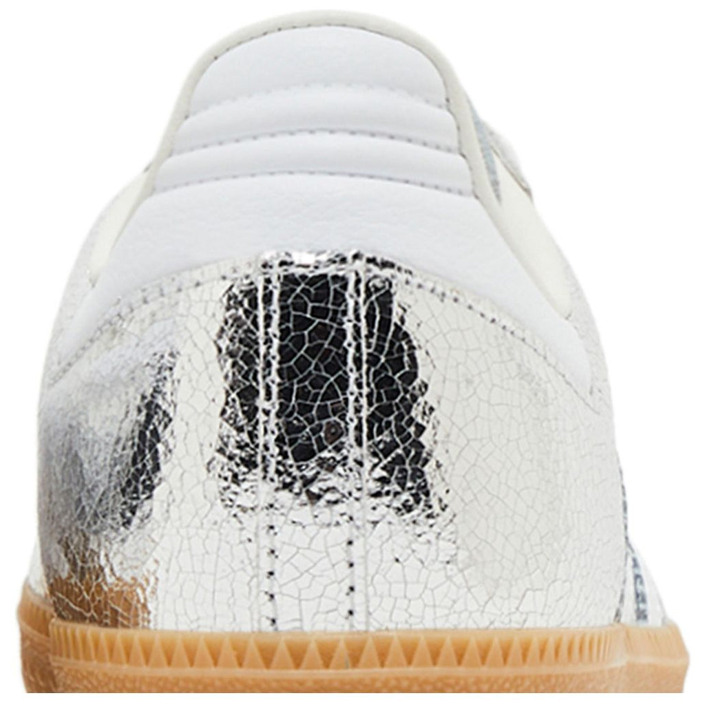 adidas Samba OG Silver Metallic Cracked Leather (Women's)