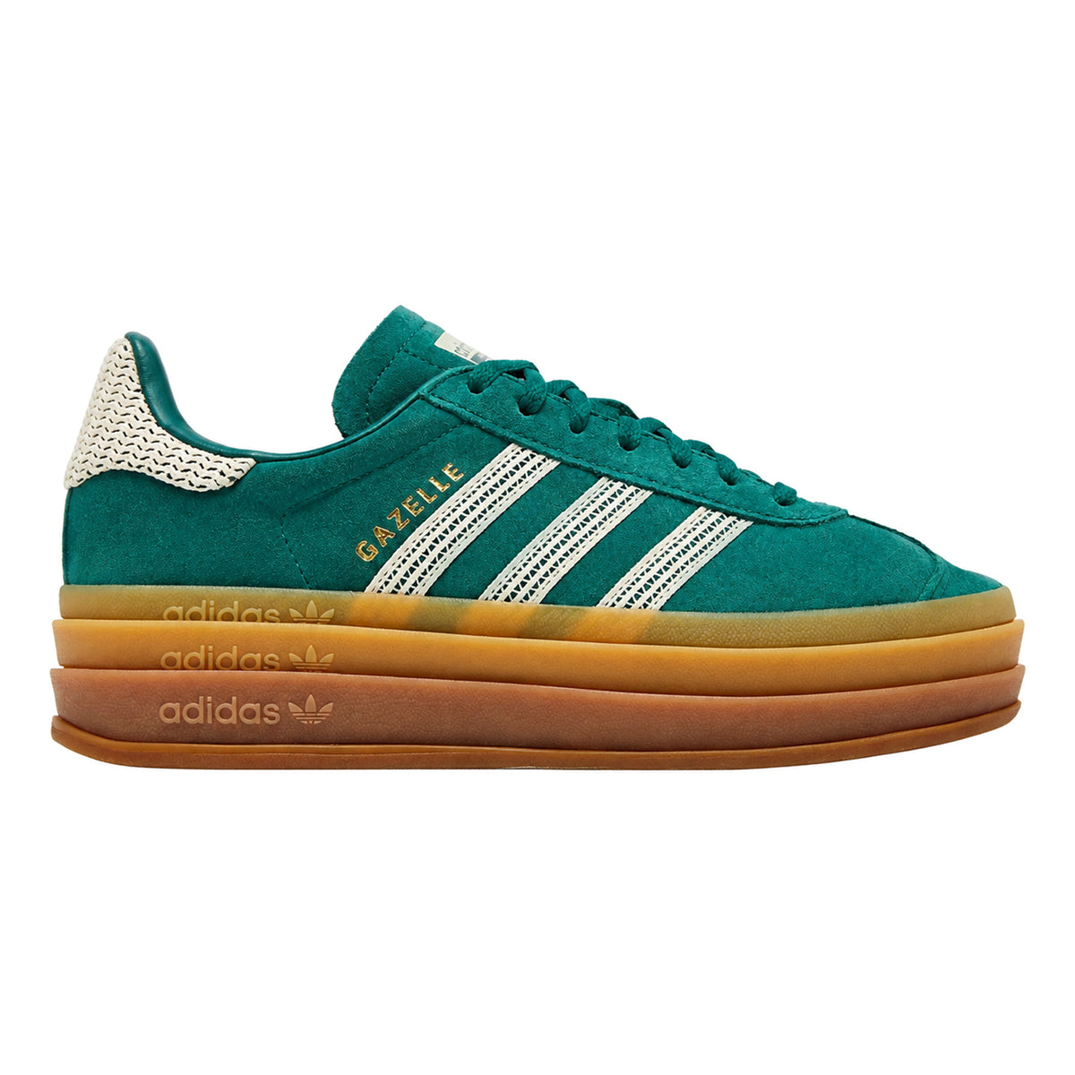 adidas Gazelle Bold Collegiate Green White Gold (Women's)