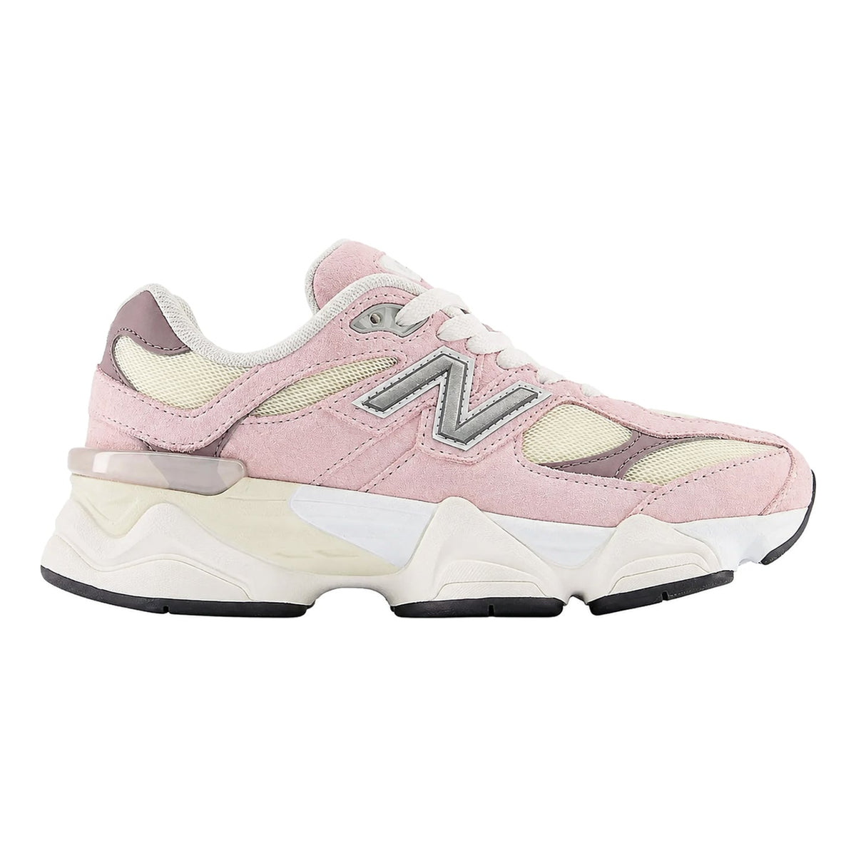 New Balance NB 9060 Soft And Comfortable Abrasion Resistant Low top Kids' Running Shoes Pink/White