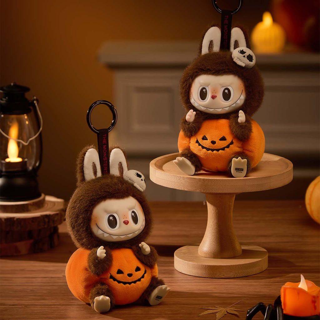 Pop Mart Labubu Pumpkin Vinyl Plush Pendant Happy Halloween Party Series