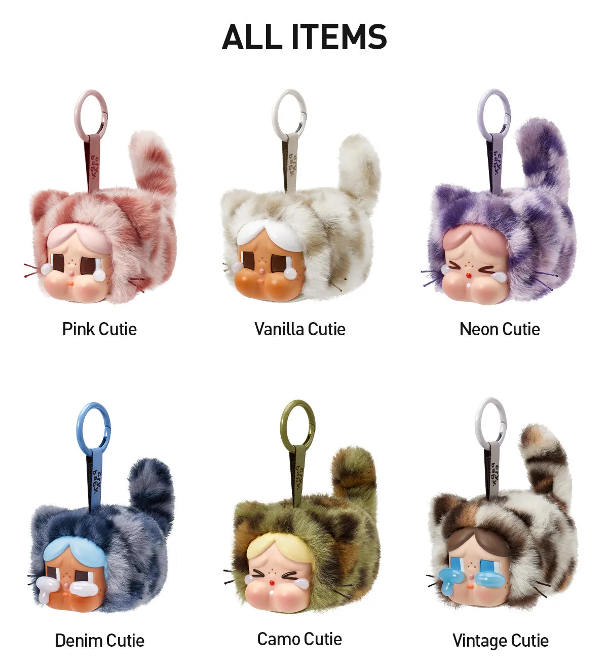 Pop Mart CRYBABY Wild but Cutie Series Vinyl Plush Pendant Sealed Case (6 Blind Box)