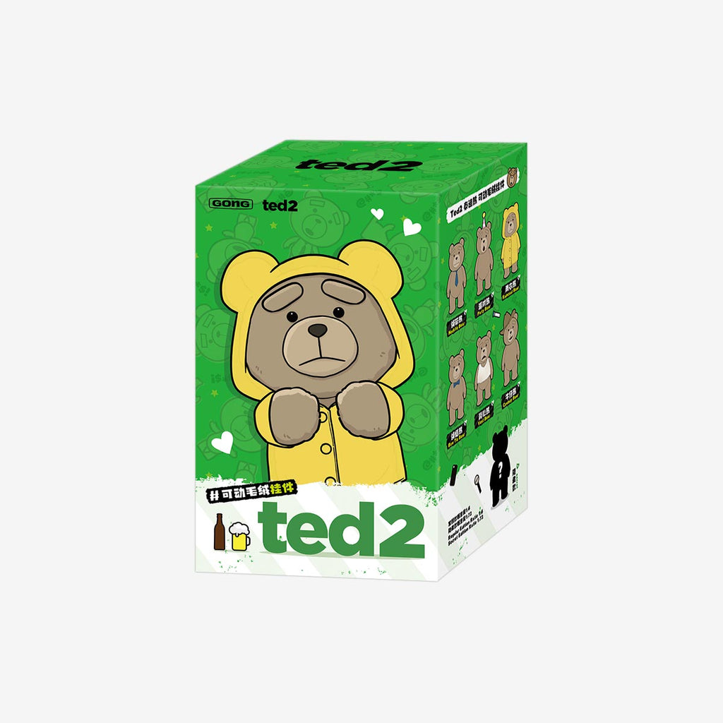 Pop Mart Ted2 Teddy Bear Action Plush Pendant