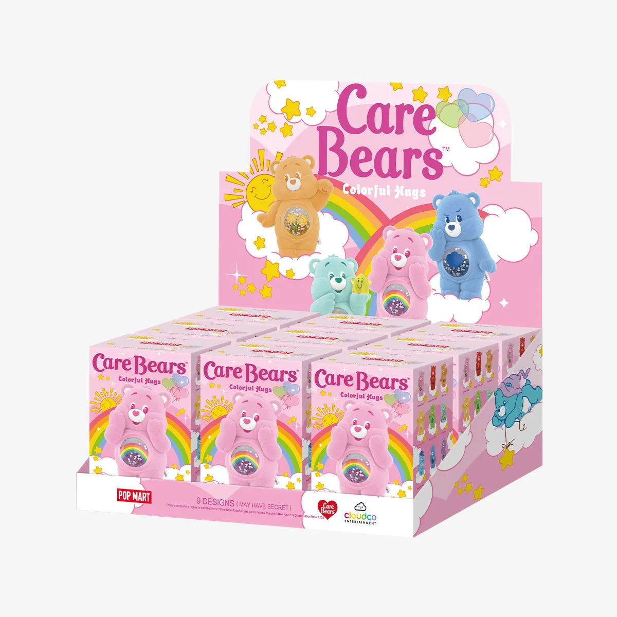 Pop Mart Care Bears Colorful Hugs Series Figures Sealed Case (9 Blind Box)