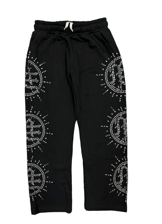 Mixed Emotions ‘Eclipse’ Black Rhinestone Sweats