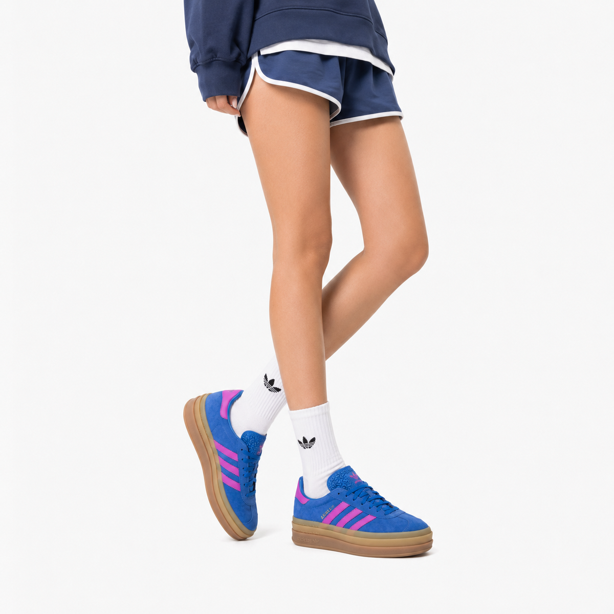 adidas Gazelle Bold Bold Blue Lucid Pink (Women's)