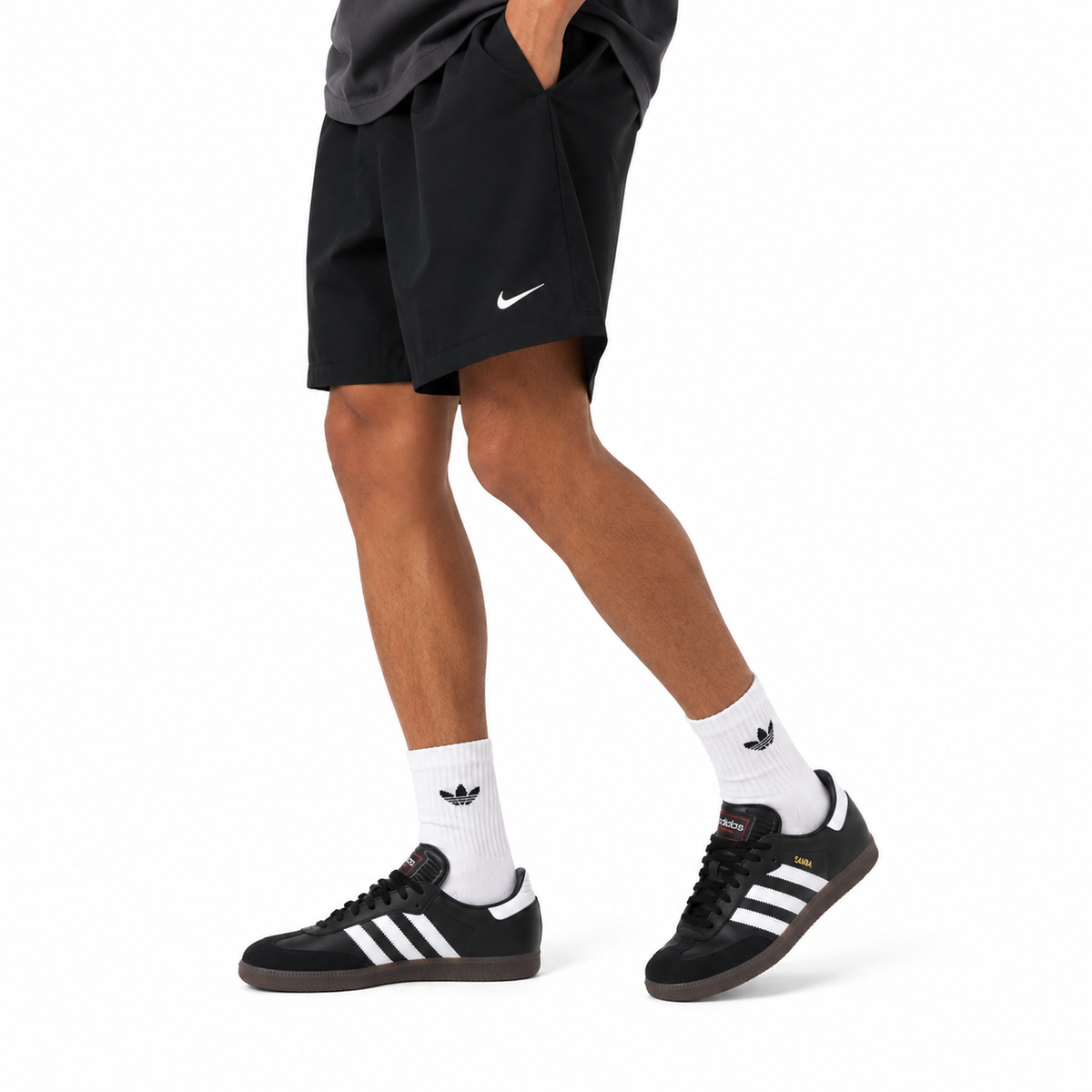 adidas Samba Indoor Core Black Cloud White Vivid Red