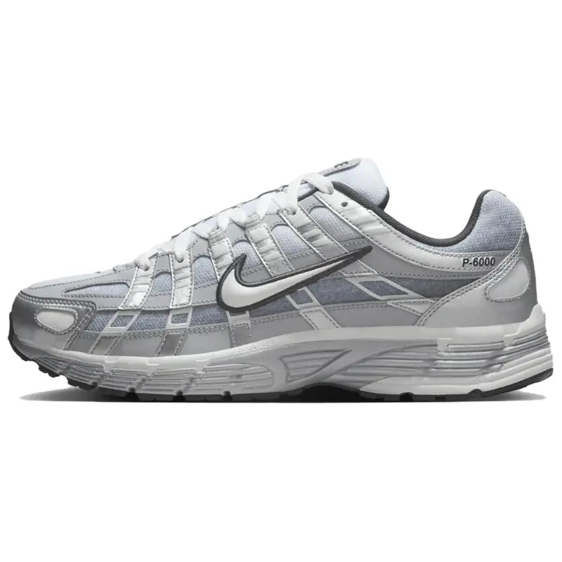 Nike P-6000 Metallic Silver Summit White-Wolf Grey