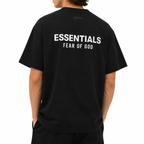 Fear of God Essentials Jersey Crewneck T-Shirt 'Black'