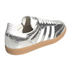 adidas Samba OG Silver Metallic Cracked Leather (Women's)