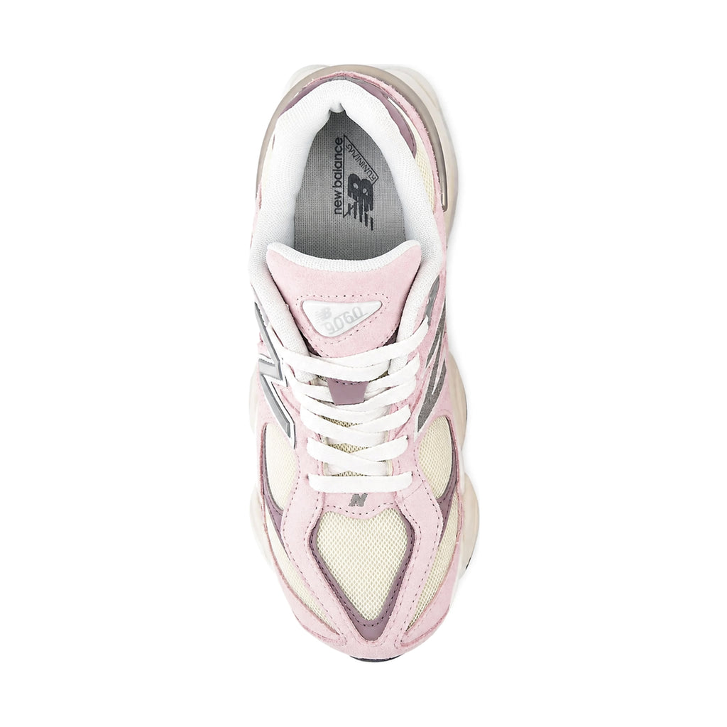 New Balance NB 9060 Soft And Comfortable Abrasion Resistant Low top Kids' Running Shoes Pink/White
