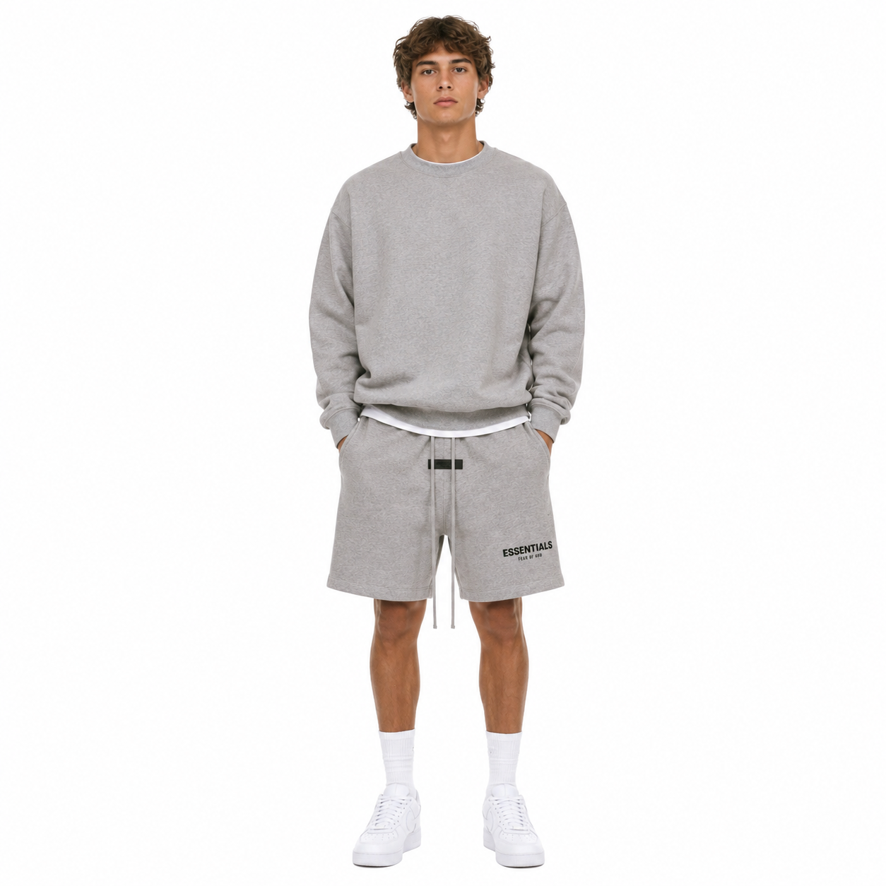 Fear of God Essentials Sweatshort Dark Oatmeal