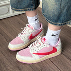 Jordan 1 Retro Low OG SP Travis Scott Sail Tropical Pink