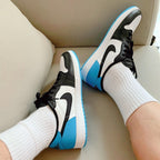 Jordan 1 Retro Low OG Black Dark Powder Blue