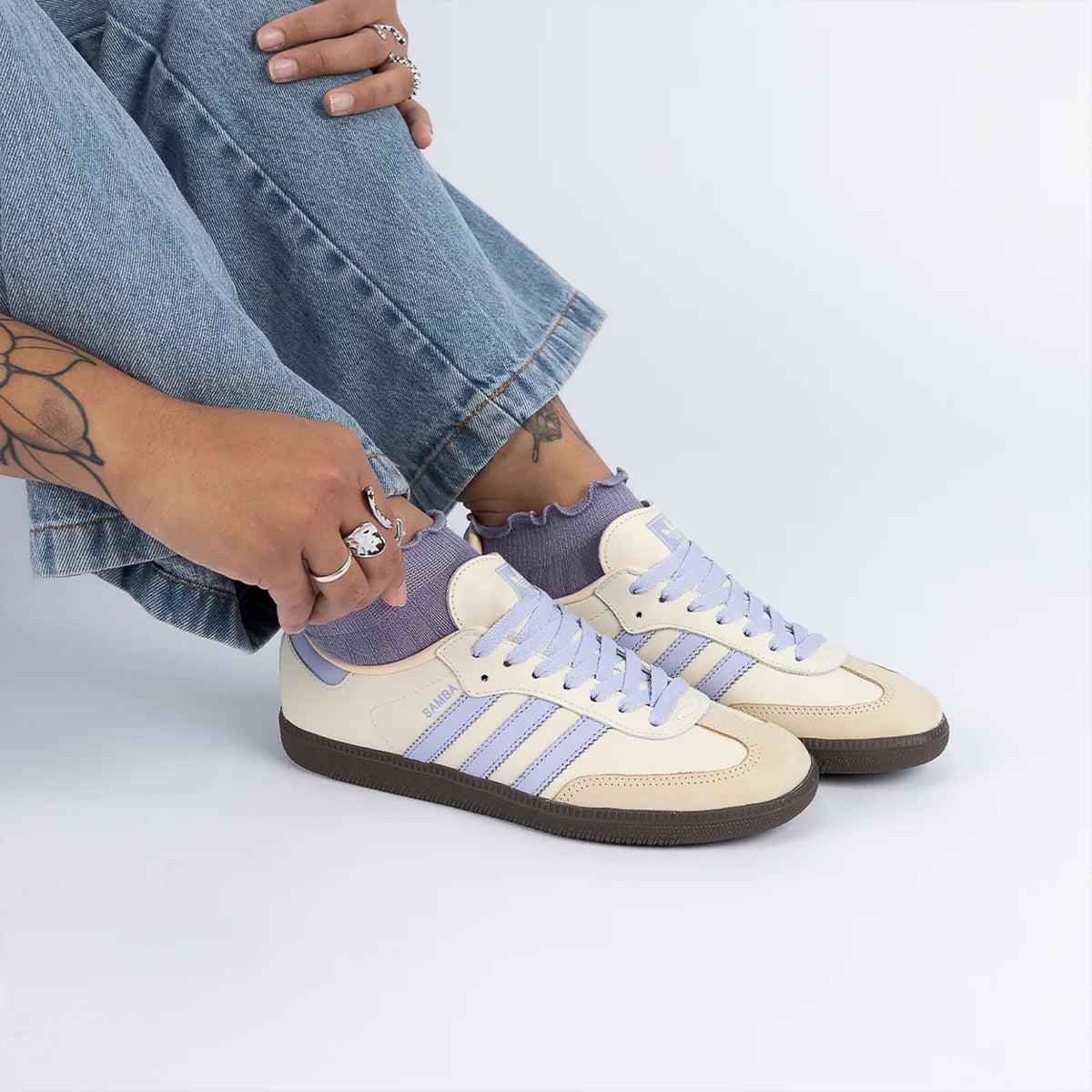 adidas Samba OG Cream White Violet (Women's)