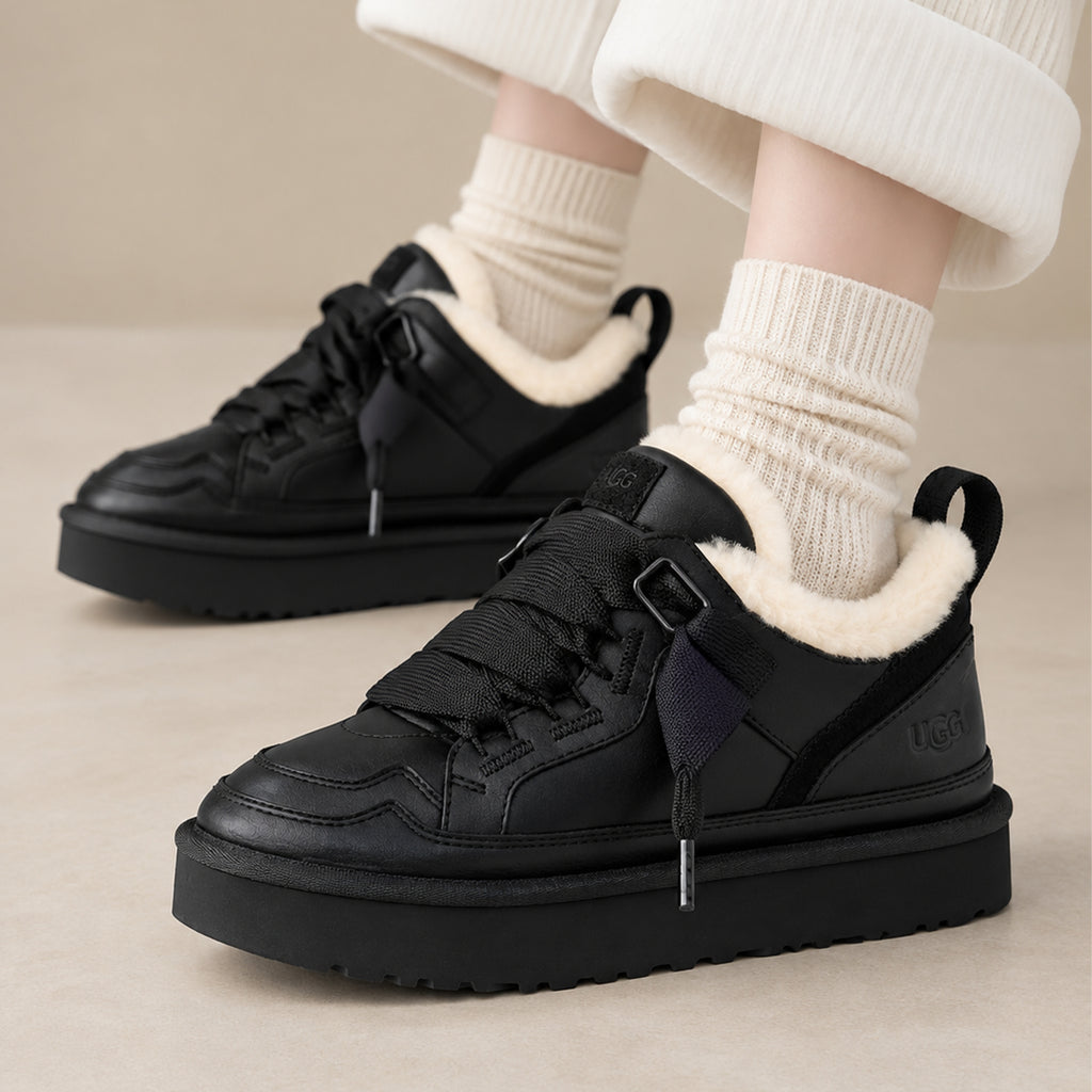 UGG Lowmel Leather Black (Women's)