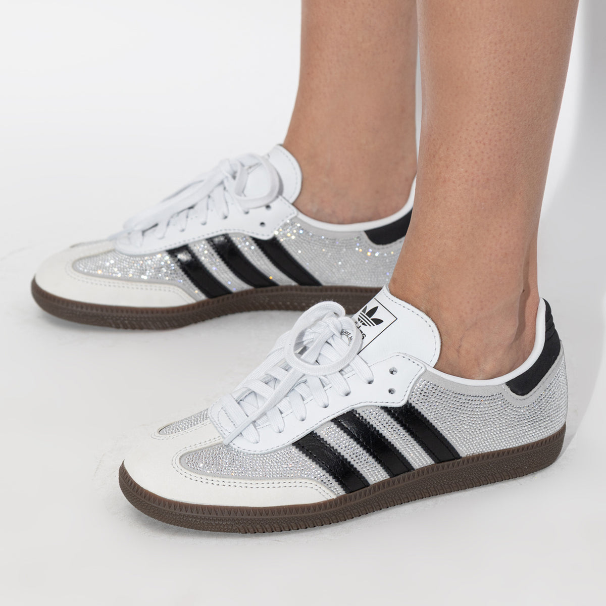 adidas Samba OG Rhinestone Crystal White Silver (Women's)