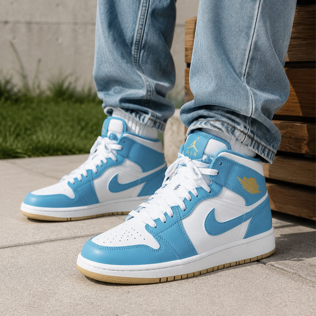 Jordan 1 Mid Aquatone (GS)