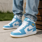 Jordan 1 Mid Aquatone (GS)