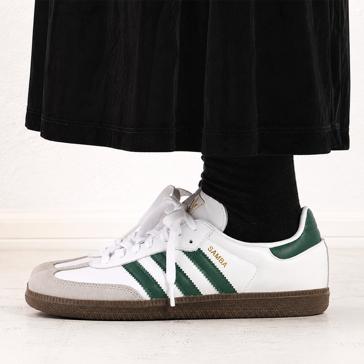 adidas Samba OG Cloud White Collegiate Green