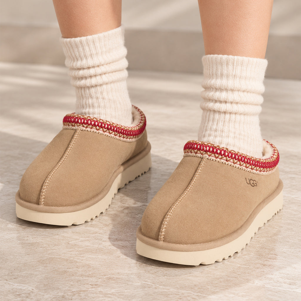 UGG Tasman II Slipper Sand Dark Cherry (Women's)