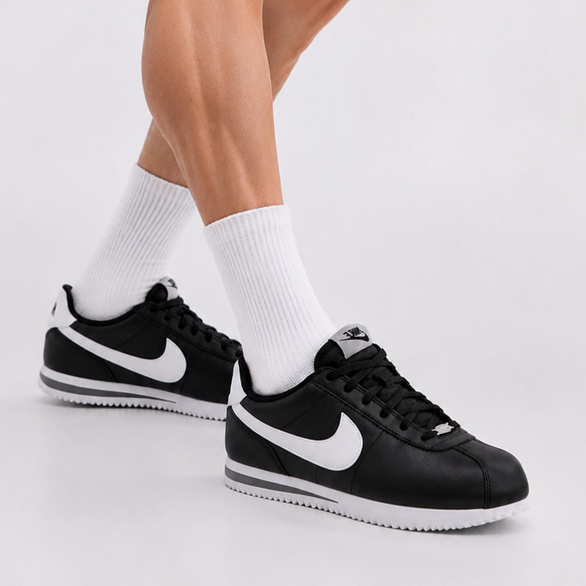 Nike Cortez Black Cool Grey White (GS)