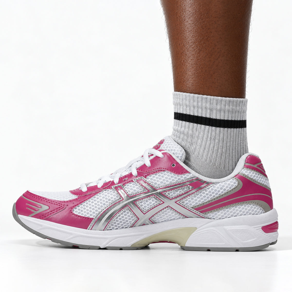 ASICS Gel 1130 Running Shoes Men's Low Top White Rose/Old Rose