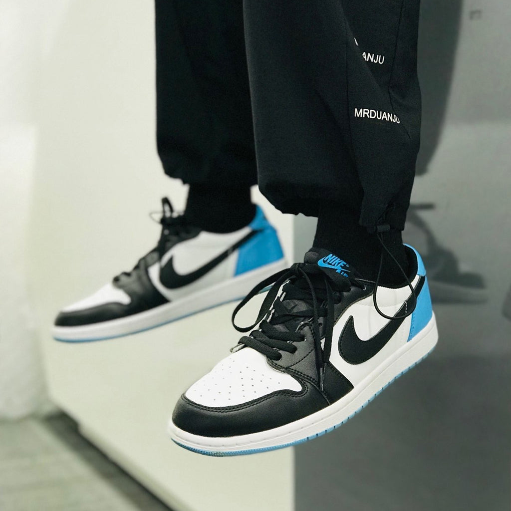 Jordan 1 Retro Low OG Black Dark Powder Blue