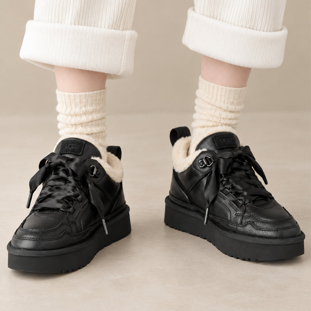 UGG Lowmel Leather Black (Women's)