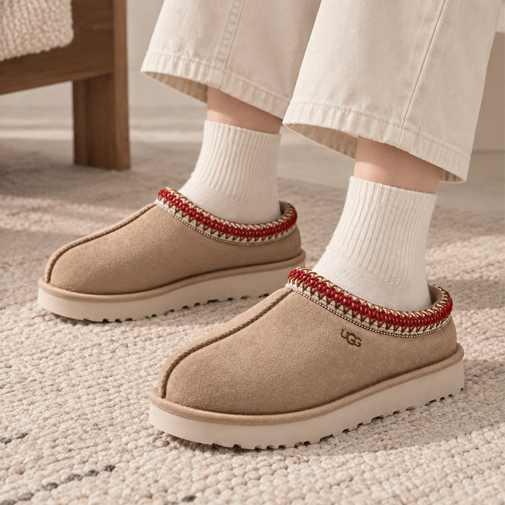 UGG Tasman Slipper Sand Dark Cherry (Women's)