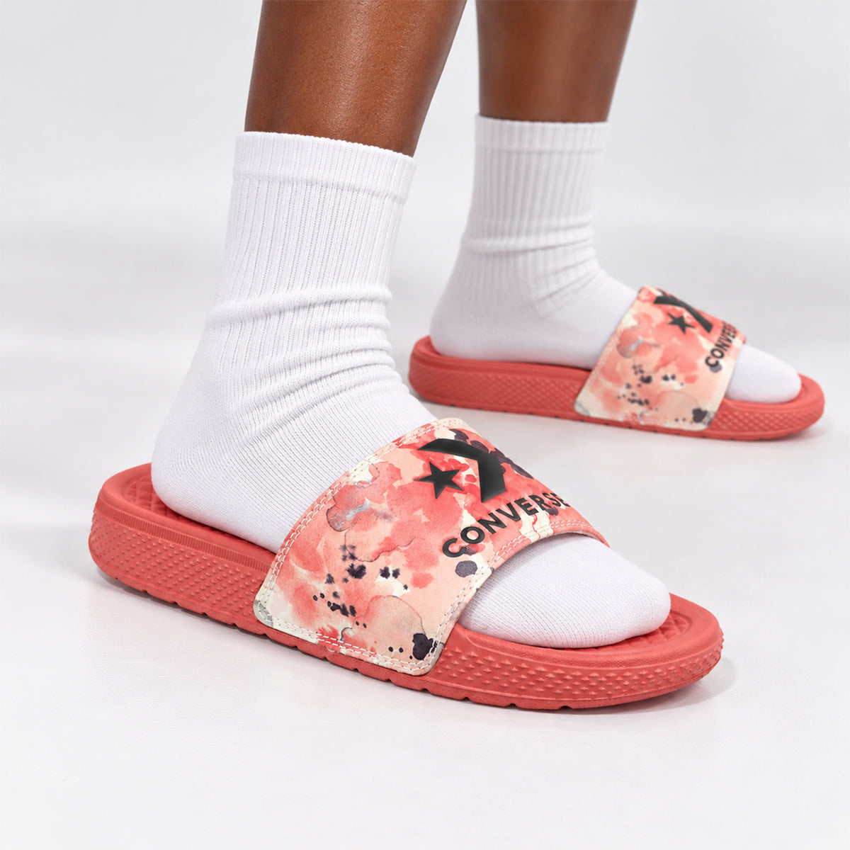 Converse Chuck Taylor All Star Slide Slippers Pink/White Women's
