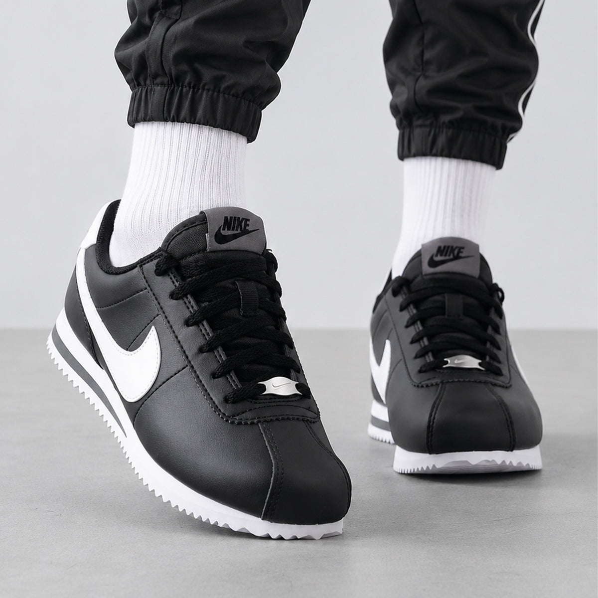 Nike Cortez Black Cool Grey White (GS)