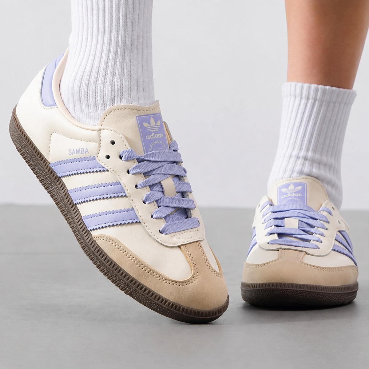 adidas Samba OG Cream White Violet (Women's)