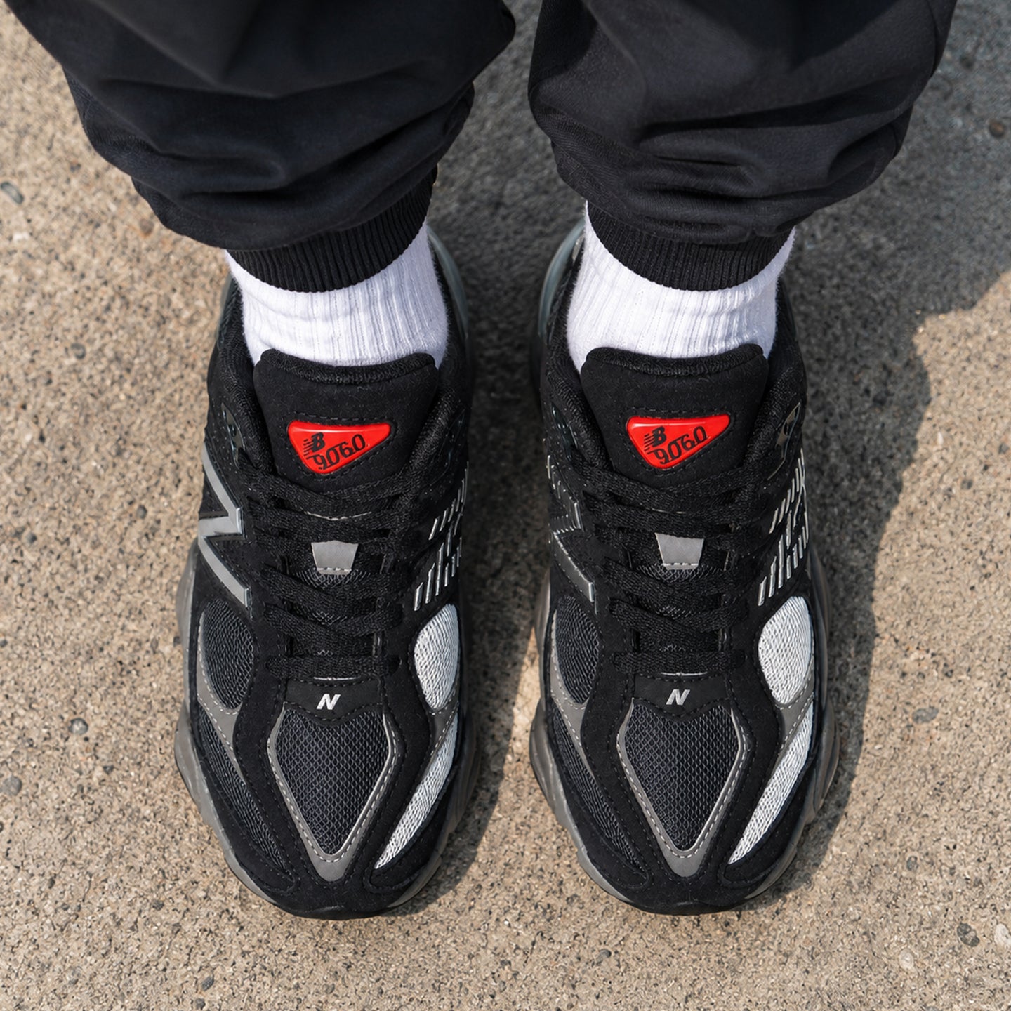 New Balance NB 9060 Abrasion Resistant Low top Kids Black Gray