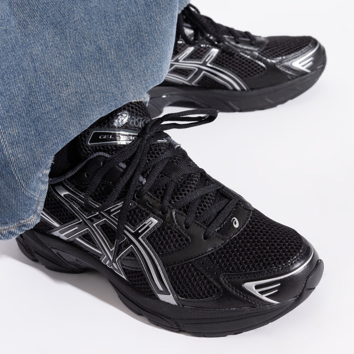 ASICS Gel-1130 Black Pure Silver (GS)