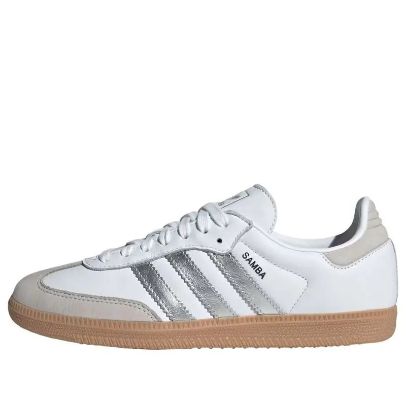 adidas Samba OG White Silver Metallic Grey (Women's)