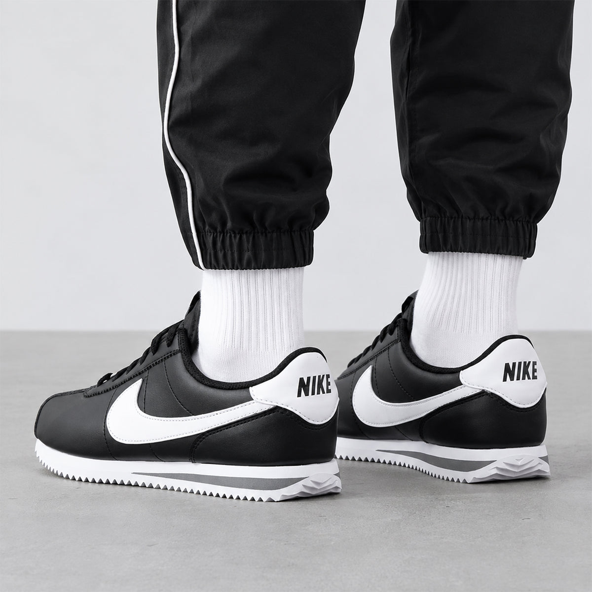 Nike Cortez Black Cool Grey White (GS)