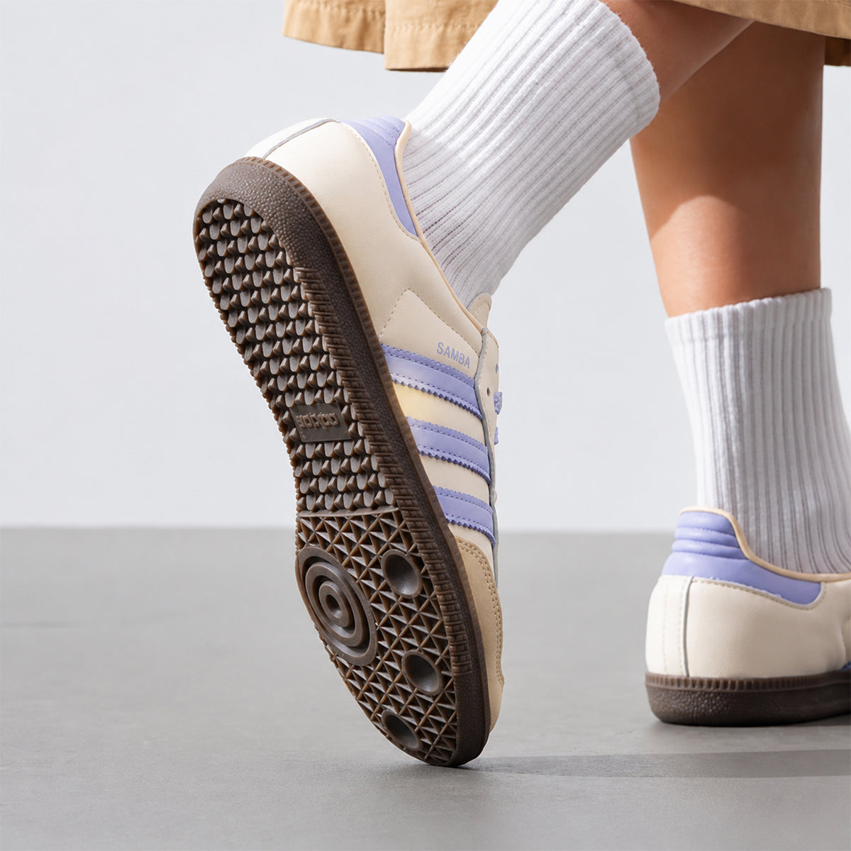 adidas Samba OG Cream White Violet (Women's)