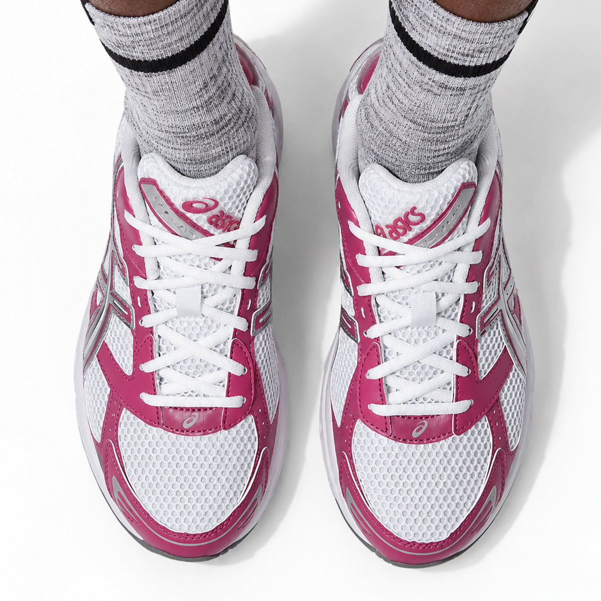 ASICS Gel 1130 Running Shoes Men's Low Top White Rose/Old Rose