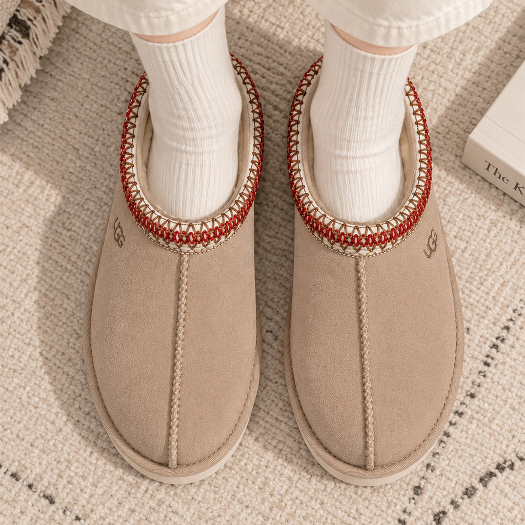 UGG Tasman Slipper Sand Dark Cherry (Women's)