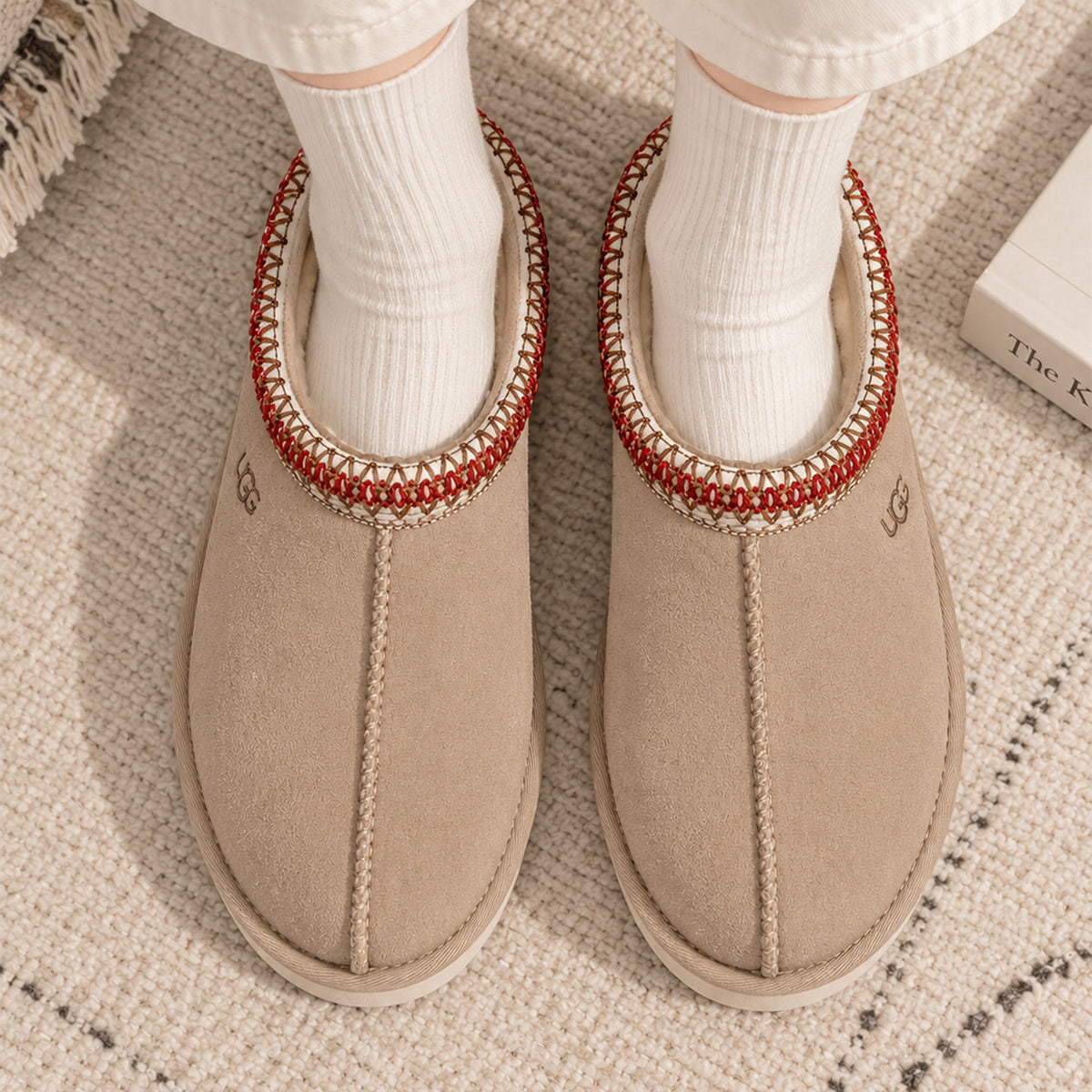 UGG Tasman Slipper Sand Dark Cherry (Women's)