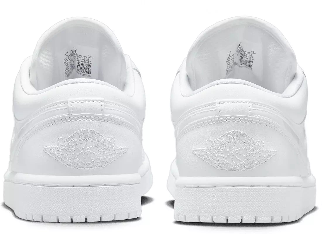 Jordan 1 Low Triple White Logo (GS)