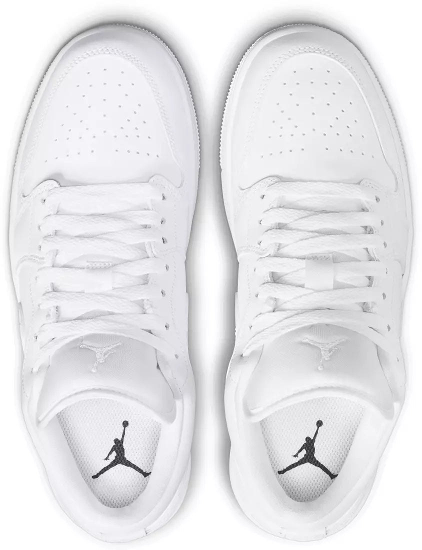 Jordan 1 Low Triple White Logo (GS)