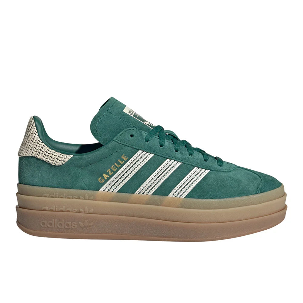 adidas Gazelle Bold Collegiate Green White Gold (Women's)