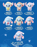 Miniso Top Toy Disney Stitch Eating Something Before Sleep Plush Keychain Single Blind Box