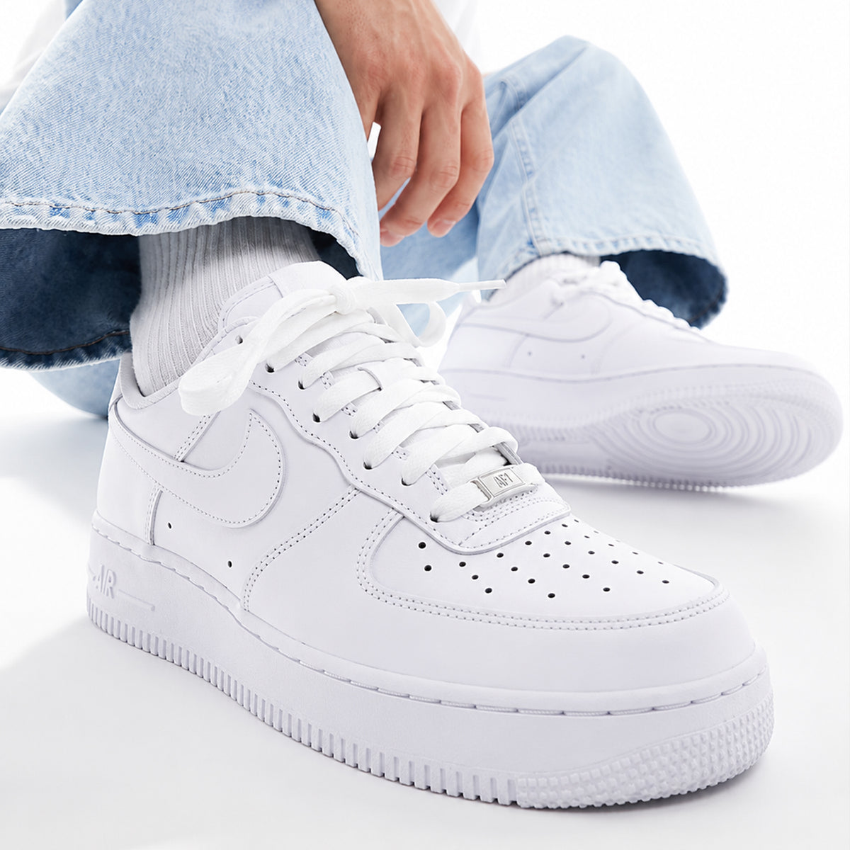Nike Air Force 1 Low LE Triple White (GS)