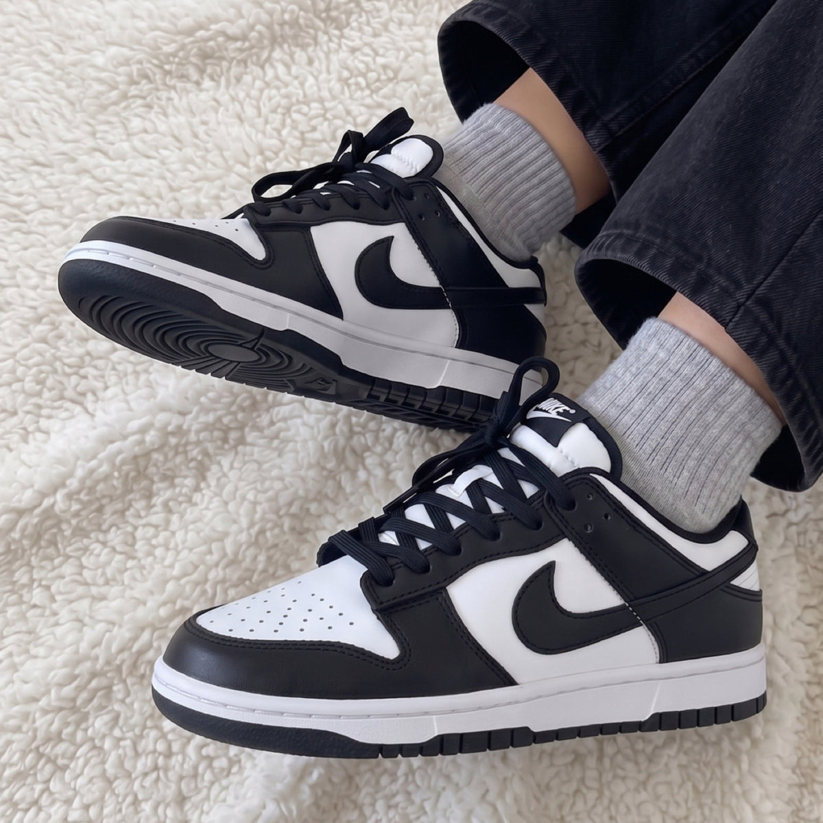 Nike Dunk Low Retro White Black Panda (GS)