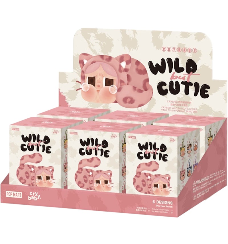 Pop Mart CRYBABY Wild but Cutie Series Vinyl Plush Pendant Sealed Case (6 Blind Box)