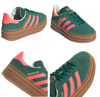 adidas Gazelle Bold Collegiate Green Signal Coral Cream White (GS)